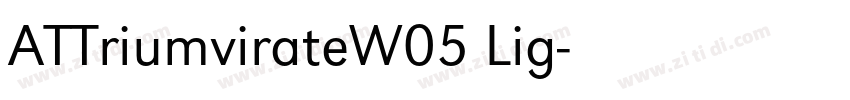 ATTriumvirateW05 Lig字体转换